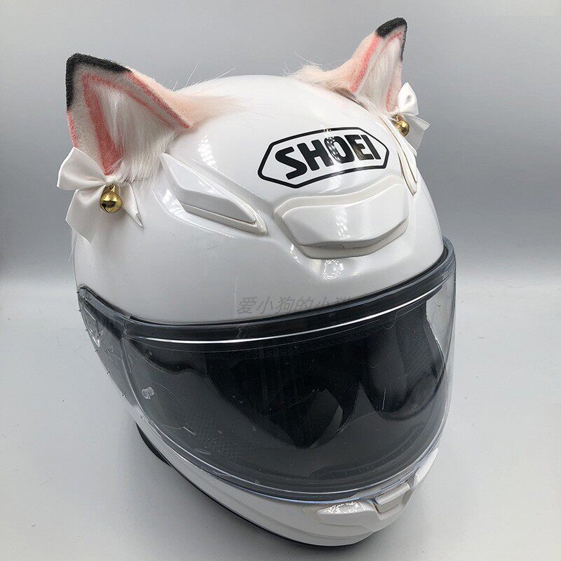 シャム猫耳+フリーテール(ヘルメットは付属しません)