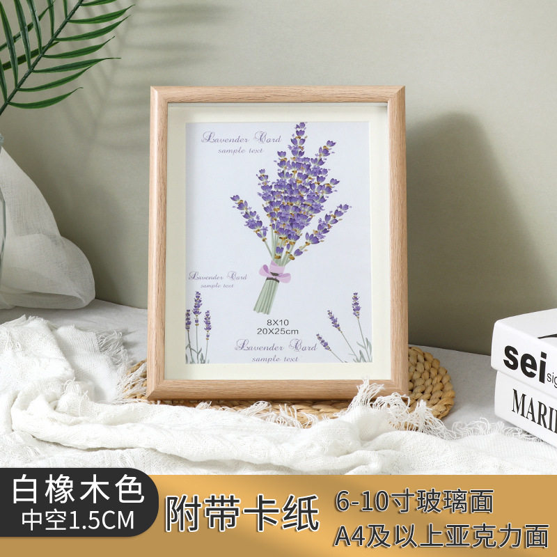 Photo frame table factory wholesale wooden picture frame 5 inch 6 inch 7 inch 8 inch 10 inch Three-Dimensional Hollow creative