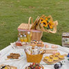 Picnic Basket Rattan Spring Outing Camping Tools Picnic Supplies Internet Celebrity Fruit Basket Outdoor Portable Basket Flower Basket