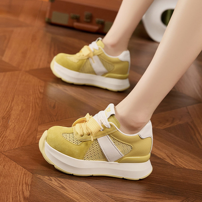 Sandal cao gót nữ hở mũi quai ngang đế wedge – gót siêu cao 8 cm — Quả cầu, Hồng, Gạo trắng