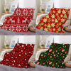 Christmas Decoration Blanket Holiday Blanket Red Festive Blanket Christmas Tree Polo Sofa Blanket Flannel Blanket