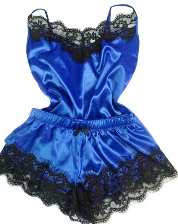 亚马逊爆款睡衣仿真丝睡袍大码居家内衣睡裙ebay货源欧美1165情趣