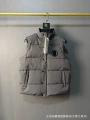 Gray black label vest