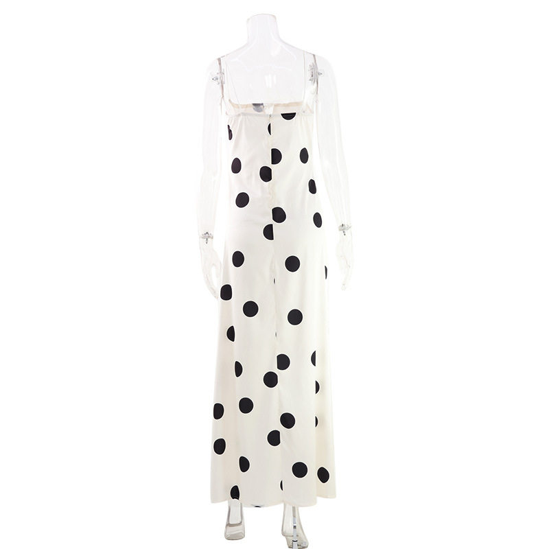 Elegant Off Shoulder Bodycon Summer Dress Polka Dot Design Slim Fit Soft Fabric Perfect for Parties and Events