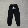 555 black and white trousers 810