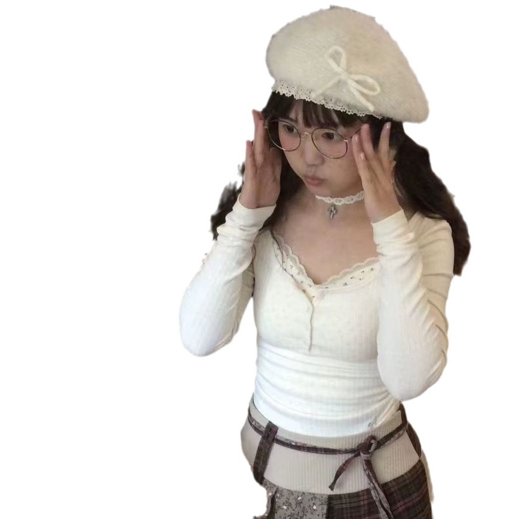 Original Lace Cross Bow Strap Choker Women's French Style Elegant Necklace Chain Collarbone Collar