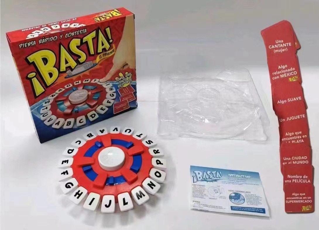 Cross-border children's fast-paced tapple fun crazy English alphabet game family board game educational toys