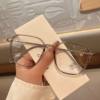 New TR Glasses Frame Wholesale Retro Polygon Student Myopia Frame Cyber Celebrity Fashion Ultra Light Anti-blue Glasses