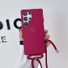 Integrated Lanyard Case for Samsung S25U Phone Case A56 Small Love Thickened Crossbody Drop-resistant S24 Phone Case