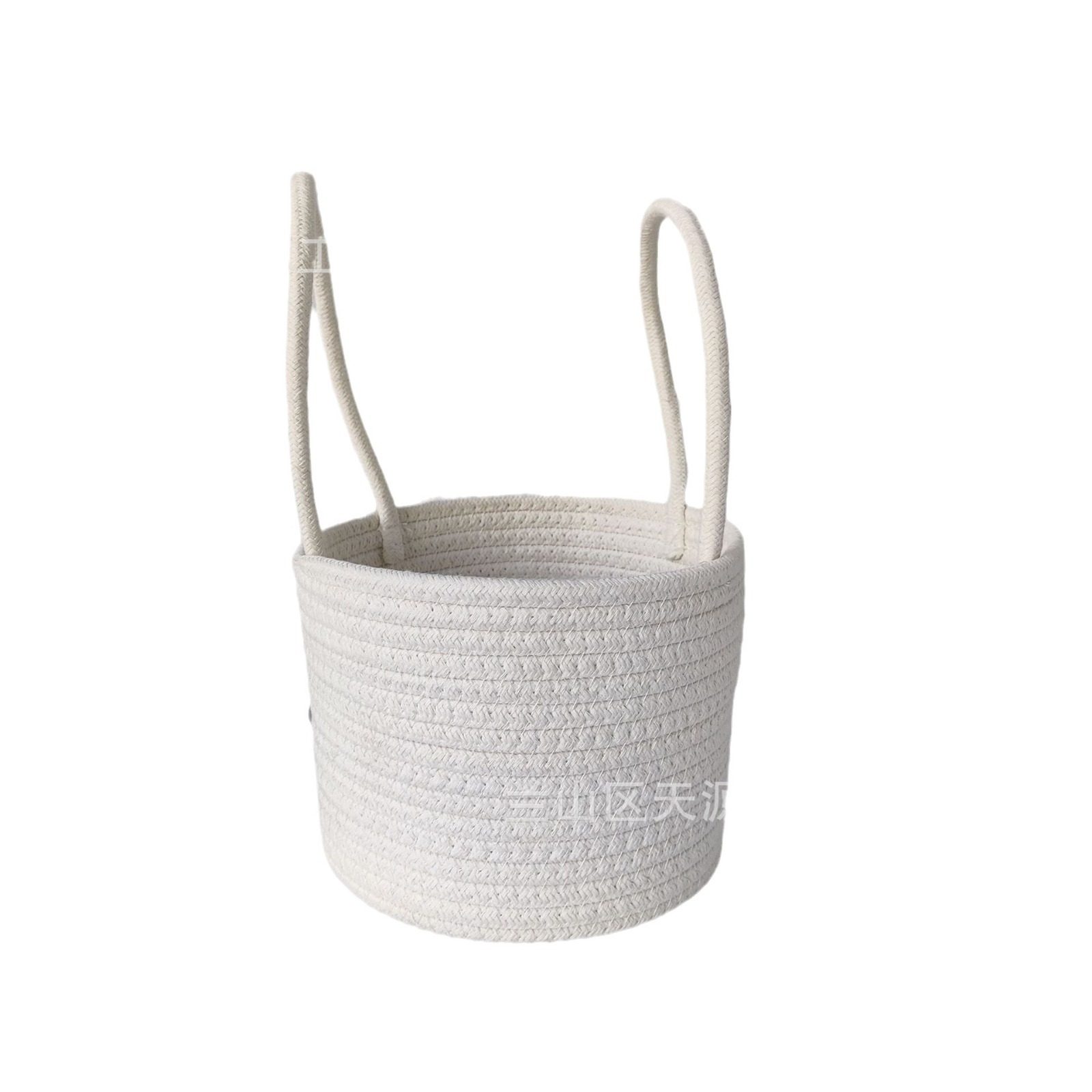 Hand-woven New Cotton Rope Storage Basket Key Wallet Storage Basket Easter Large Capacity Storage Barrel Storage Basket
