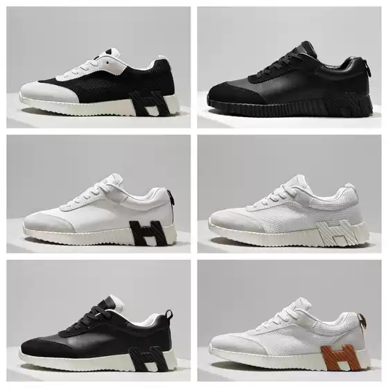 European H Brand Men's Versatile Height-Increasing Sneakers, Men's Casual Breathable White Shoes, Women's Export Black Sneakers for Men