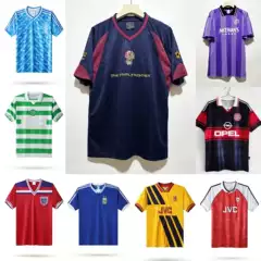 Vintage Football Jerseys England Germany Arsenal Newcastle West Ham Iron Maiden Football Shirts Retro Trend