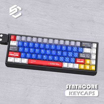 Gundam v2 keycaps are made of pbt material and fog-proof, supporting wooting ez63made68 hero68nd63 night devil keys.