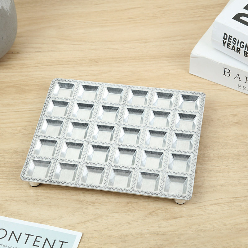 Cross-border dumpling mold aluminum alloy dumpling mold 30 grid Italian dumpling touch dumpling making artifact wonton package artifact