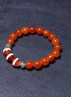 天珠手链玛瑙药师天珠女