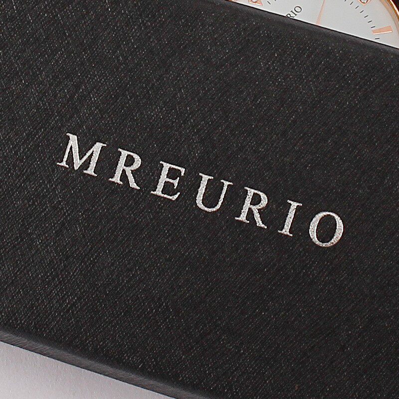 Mreurio Brand Watch Gift Box Original Packaging Box High-End Cross Pattern Watch Box Source Manufacturer Ready for Delivery