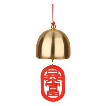Christmas DIY Pure Copper Bells and Accessories with Bell Hammer, Small Bells, Spring Festival New Year Wishing Plaque, Shop Door Peace and Safety