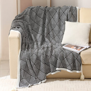 Camping Blanket Sofa Blanket Knitted Bohemian Air-conditioning Blanket Nap Blanket Sofa Cover Blanket Baby Blanket Cover Blanket