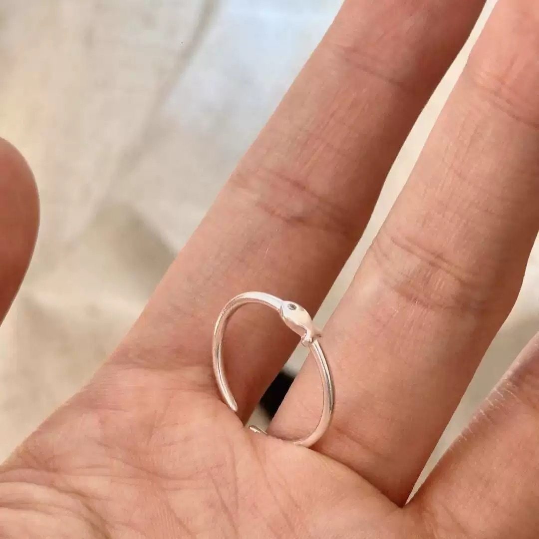 Minimalist Small Fish Ring New Versatile Sweet Cute Open Ring Koi Plain Ring Gift for Best Friend Open Ring