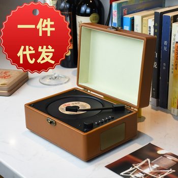 [Daifa] Retro Multifunctional CD Player Portable Antique Leather Case Bluetooth Audio Hi-Fi Album