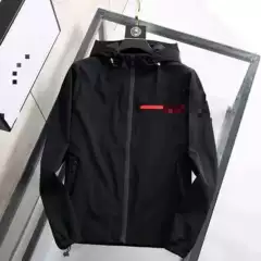 Prada Windbreaker Re-Nylon Hooded Jacket