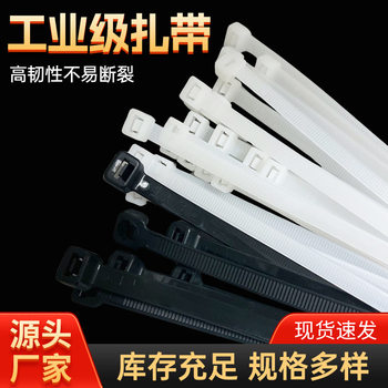 Nylon Cable Tie National Standard 10X1200 Plastic Cable Tie Manufacturer Fixed Buckle Strong Cold-Resistant Thickeneded Cable Tie
