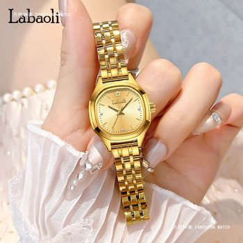 Labaoli Accessible Luxury Small Dial Square Ladies Watch Cross-Border Popular Retro Steel Band Waterproof Quartz Watch Women's Watch