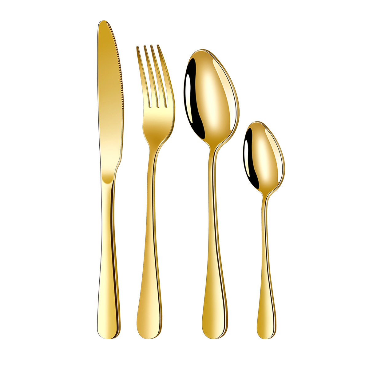 Amazon Cross-Border Manufacturer Wholesale 1010 Stainless Steel Knife, Fork and Spoon Hotel Tableware Thickeneded Main Meal Steak Knife and Fork