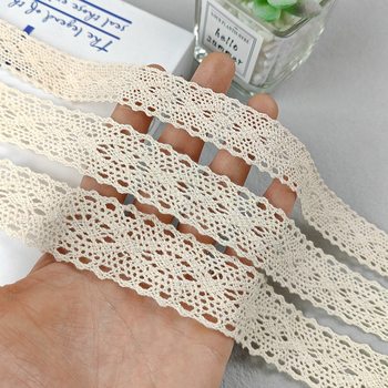 DIY Pure Cotton Thread Clothing Curtains Lace Cotton Edge Beige Versatile Clothing Home Textile Accessories Manufacturer Supply