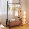 Household Hanger Floor Coat Rack Living Room Movable Clothes Rack Room Balcony Vertical Clothes Rack Drying Rack