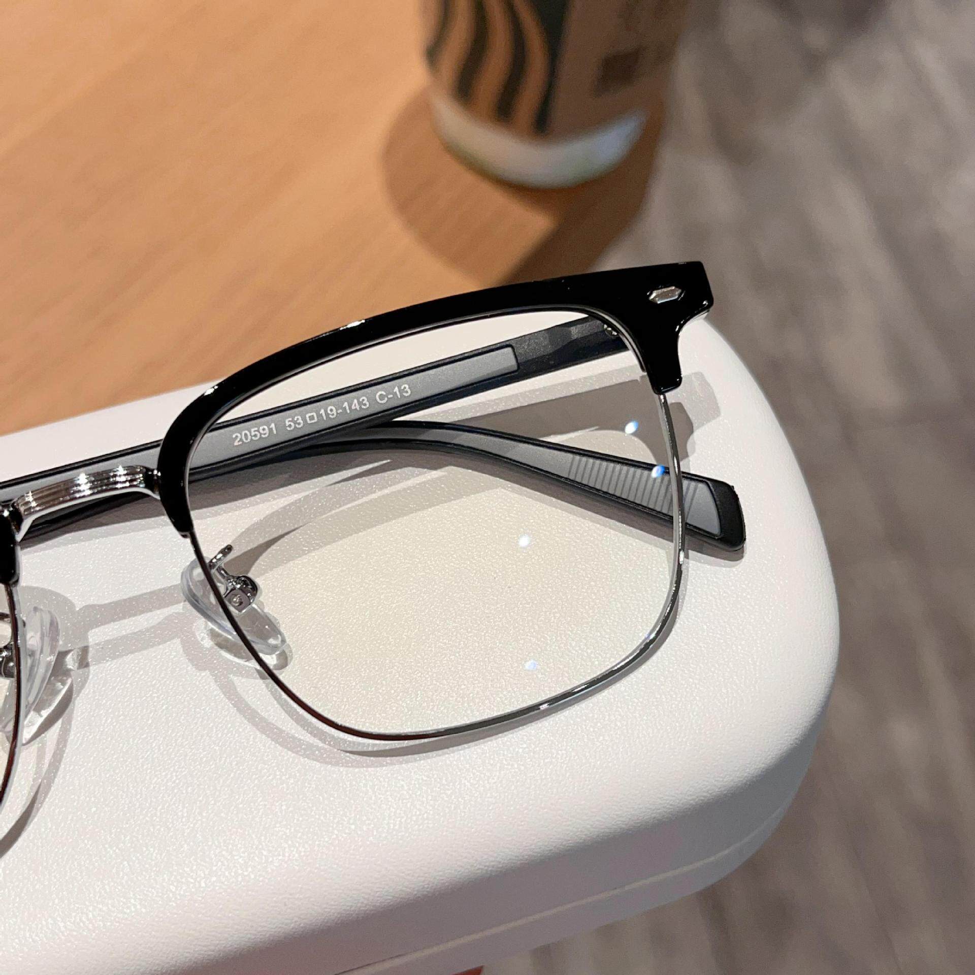 New men's casual eyebrow rack business Sven neutral glasses frame Danyang wholesale can be equipped with degree glasses