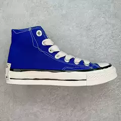 High Quality Wholesale 1970S Dissolving Shoes Blue High-Top Canvas Shoes Men's Shoes Women's Shoes