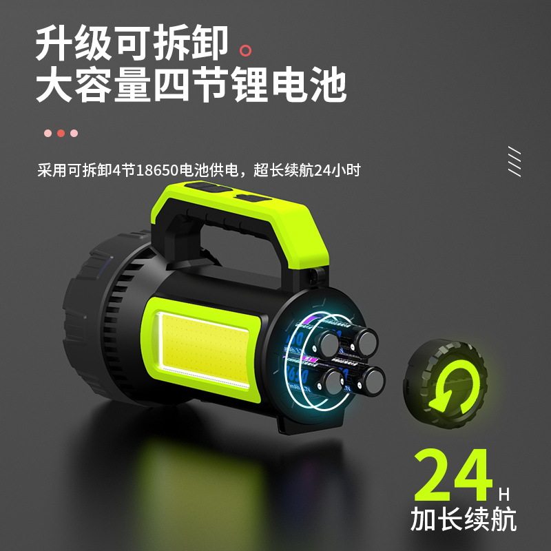 High-power flashlight strong light charging super bright portable outdoor Searchlight long-range miner's lamp endurance home emergency