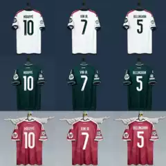 2627 Real Madrid Home and Away Number 5 Bellingham, Number 7 Vinicius, Number 10 Mbappe Football Jersey
