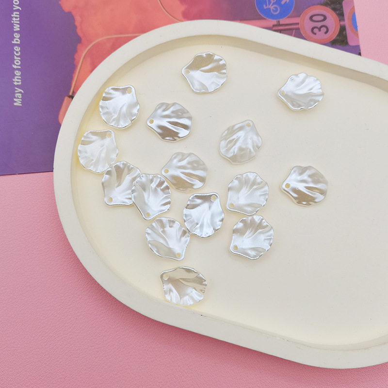 ABS仿珍珠贝壳花瓣发簪饰品配件手工diy装饰工艺礼品贝叶配饰批发