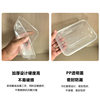 Disposable Lunch Box Rectangular Lunch Box Plastic Bowl Thickened Transparent Food Grade Fast Food Packaging Box Takeaway Box Soup Bowl