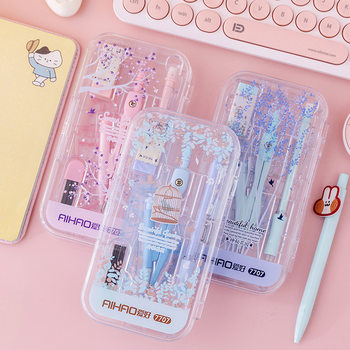 Hobby Compass Set, Automatic Pencil, Eraser, Pencil Lead, Student Drawing Ruler, Protractor, Stationery T-Special
