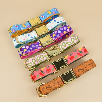 Cross-border New Love Valentine's Day Spring and Summer Heavy Industry Cute Pet Dog Cat Collar Neck Support for Hair