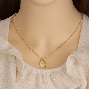 European and American Cross-Border Jewelry Cross Virgin Mary Necklace Women's Export Creative Accessories Clavicle Chain Without Box