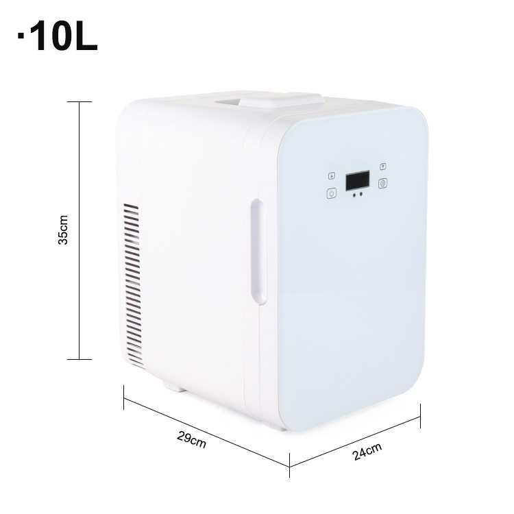 Cross-border 10L Car Digital Display Touch Screen Single-core Small Dormitory Household Refrigerator Mini Cold and Warm Refrigerator