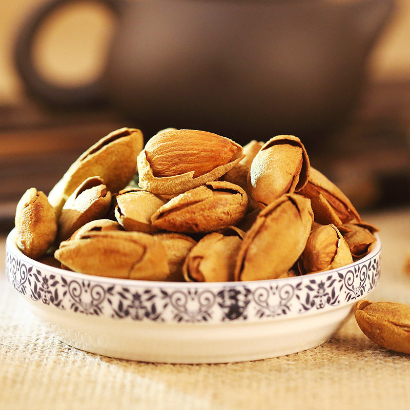 Laojiekou Thin-Shell Milky Almond 120g Hand-Peeled Large Almond Nuts Roasted Seeds and Nuts Dried Almonds