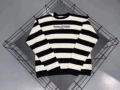 Black and white striped knitted sweater 14