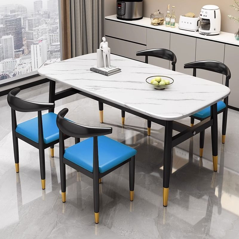 家用餐桌简易组合小户型饭桌出租房简约桌子长方形商用现款扁桌