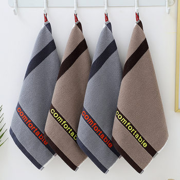 Large square towel 35*35 adult face towel soft absorbent square soft face towel factory wholesale