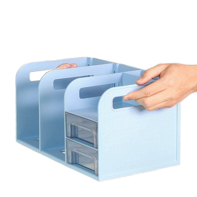 Desktop Bookshelf with Drawer Bookshelf Simple Desk Student Book Desk Storage Bookshelf