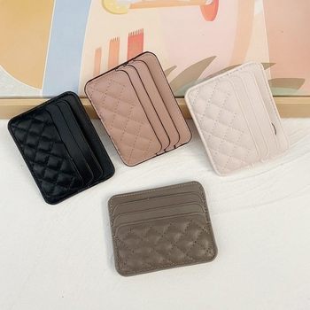 Shopee Card Holder Portable Storage Bag One-Piece Thin Multi-Card Slot Compact Simple Car