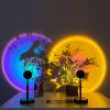 Hot Internet Red Sunset Lamp USB Rechargeable Table Lamp Sunset Rainbow Projection Sunset Lamp Internet Red Background Atmosphere Lamp