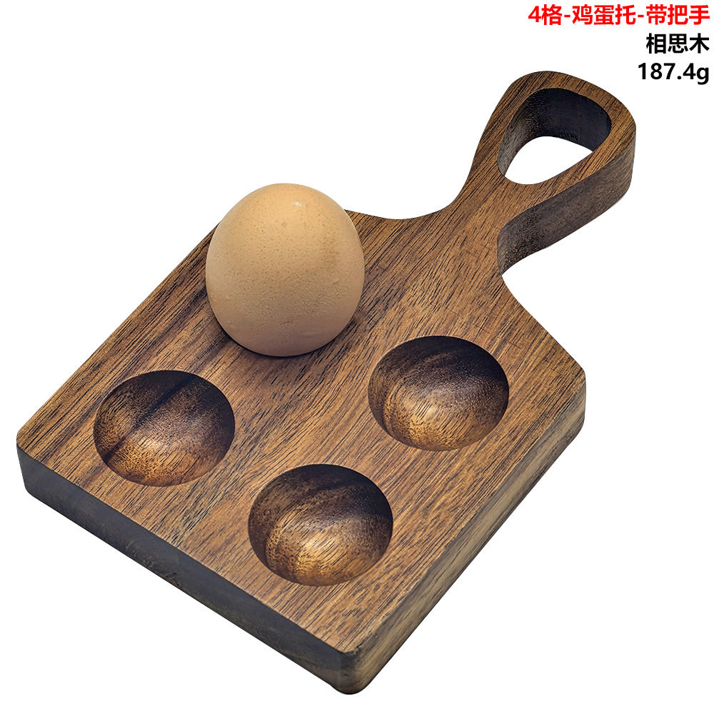 Wooden Egg Tray Japanese Style Solid Wood Storage Box Acacia Wood Beech Wood Egg Tray Storage Rack Kitchen Storage Box