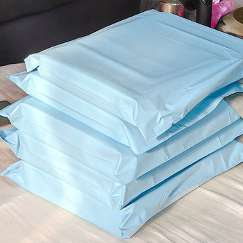 Cream Blue Courier Bags, New Material, 12 Silk Courier Bags, Airplane Box Clothing Packaging Bags, Thickened Waterproof Courier Bags