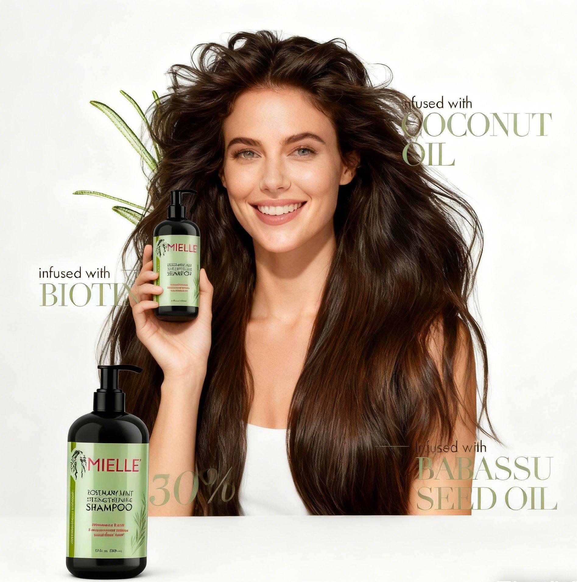 Cross-Border Rosemary Mint Strong Care Hair Care Shampoo 355ml Spot Essence Hair Care Shampoo Set